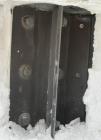 Used Semco Rotary Valve, Model OBRV-02, Cast Iron Housing. Approximate 8