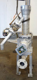 Used Semco Rotary Valve, Model XHD-6, Aluminum Housing. Approximate 0.10 cubic feet per revolution. Driven by a 1/2 hp, 1/60/115/208-230 volt, 1725 rpm gear motor, ratio 39 to 1. Includes a hopper. M...