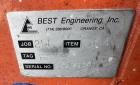 Used Best Engineering Hopper with Rotary Airlock Feeder. Smoot Co KC KS rotary airlock feeder driven by 1hp, 3/60/208-230/460 volt, 1750rpm motor. Hopper 53-1/2