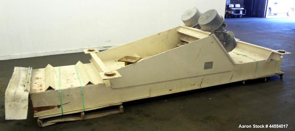 Used Carbon Steel Carman Industries Adjust-A-Flow Vibrating Feeder, Model BF36H