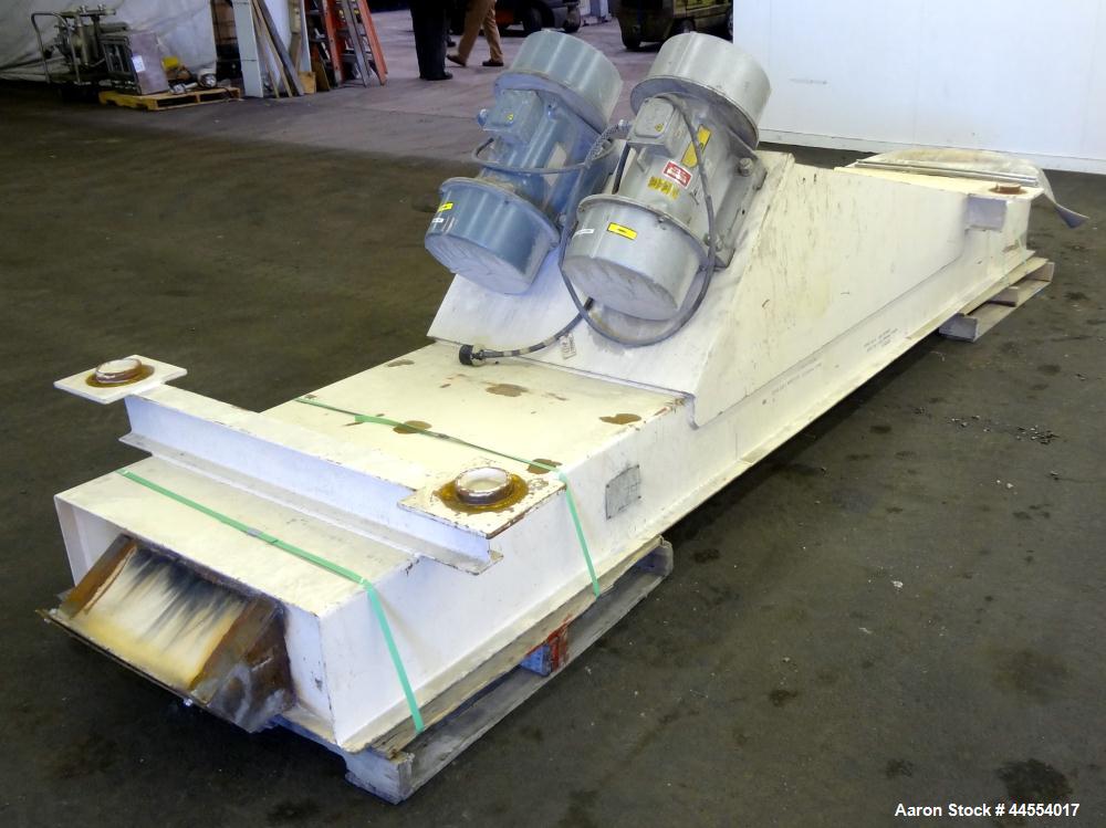 Used Carbon Steel Carman Industries Adjust-A-Flow Vibrating Feeder, Model BF36H
