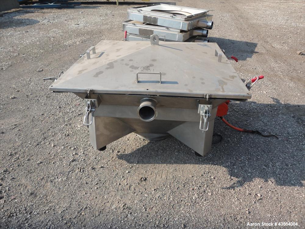 Used Stainless Steel Control & Metering Vibrating Hopper, Model FC-H/3541
