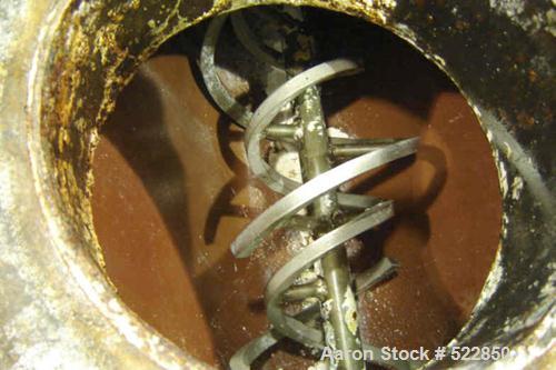 USED: 6" Metalfab screw feeder, reversing two outlet design, modelDB1-6. Carbon steel screw and tube. Has 1 hp DC motor and controller.Screw is 6" diameter. Distance from center of feed to center ofo...