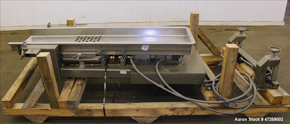 Used Smalley Vibratory Conveyor, Model EMC2-18-6.2-SS/CS.