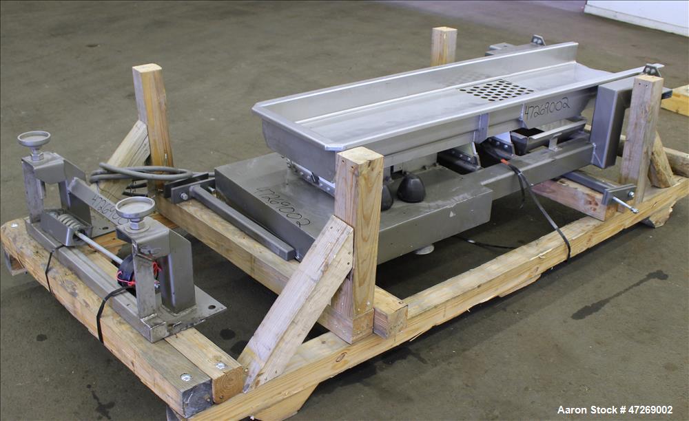 Used Smalley Vibratory Conveyor, Model EMC2-18-6.2-SS/CS.