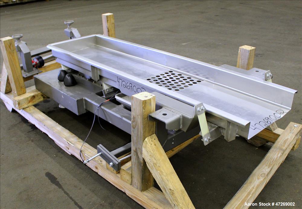 Used Smalley Vibratory Conveyor, Model EMC2-18-6.2-SS/CS.