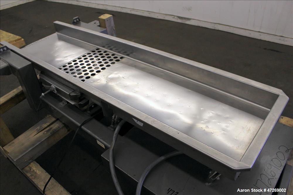 Used Smalley Vibratory Conveyor, Model EMC2-18-6.2-SS/CS.