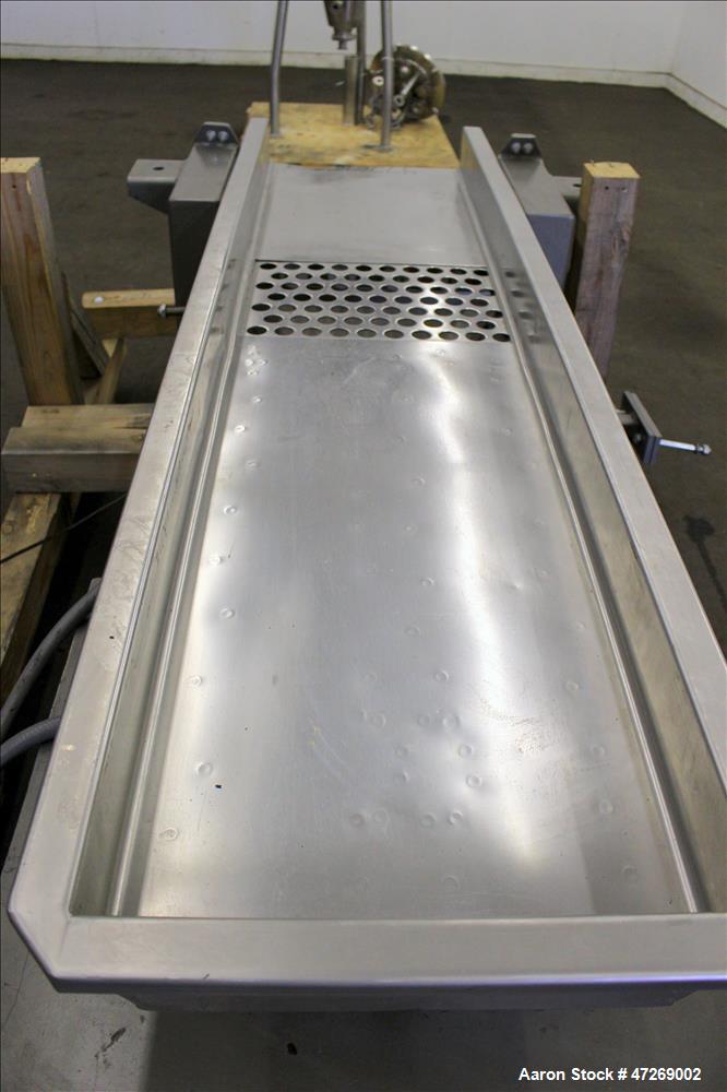 Used Smalley Vibratory Conveyor, Model EMC2-18-6.2-SS/CS.