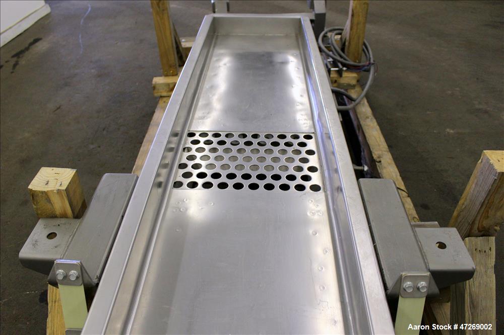Used Smalley Vibratory Conveyor, Model EMC2-18-6.2-SS/CS.