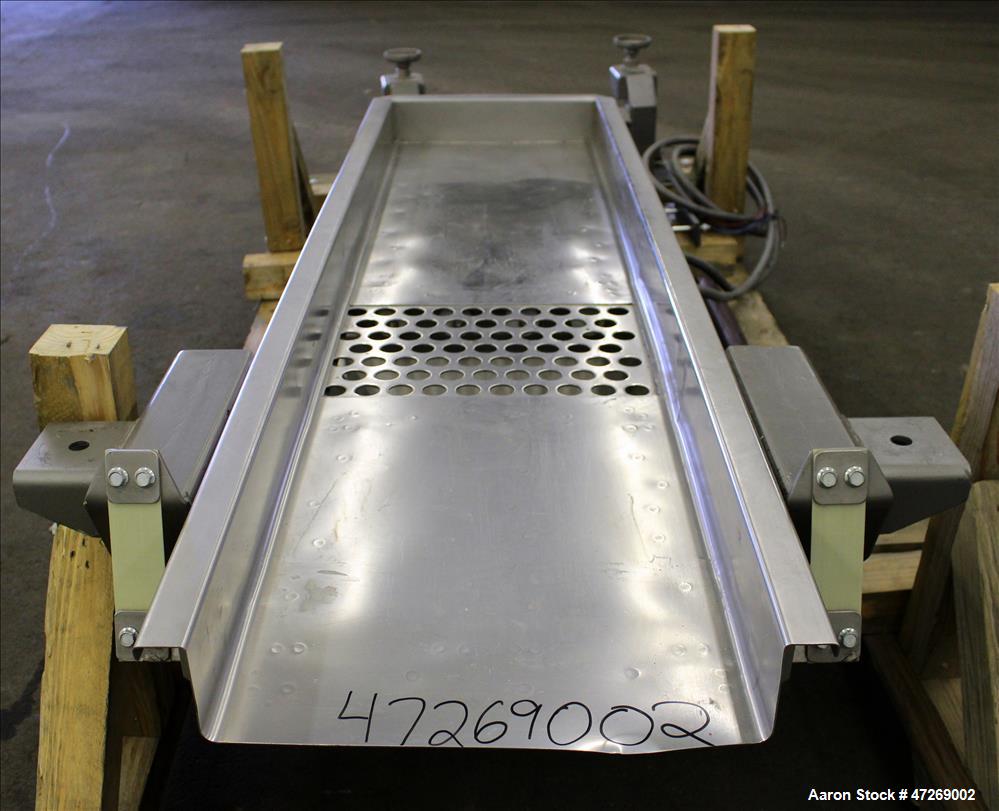 Used Smalley Vibratory Conveyor, Model EMC2-18-6.2-SS/CS.