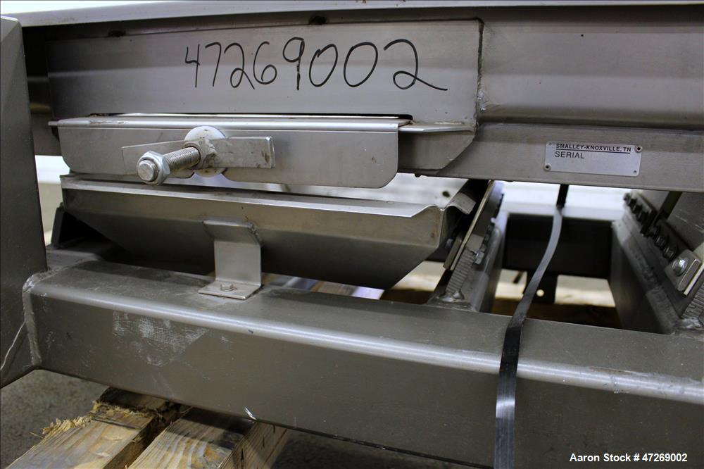 Used Smalley Vibratory Conveyor, Model EMC2-18-6.2-SS/CS.