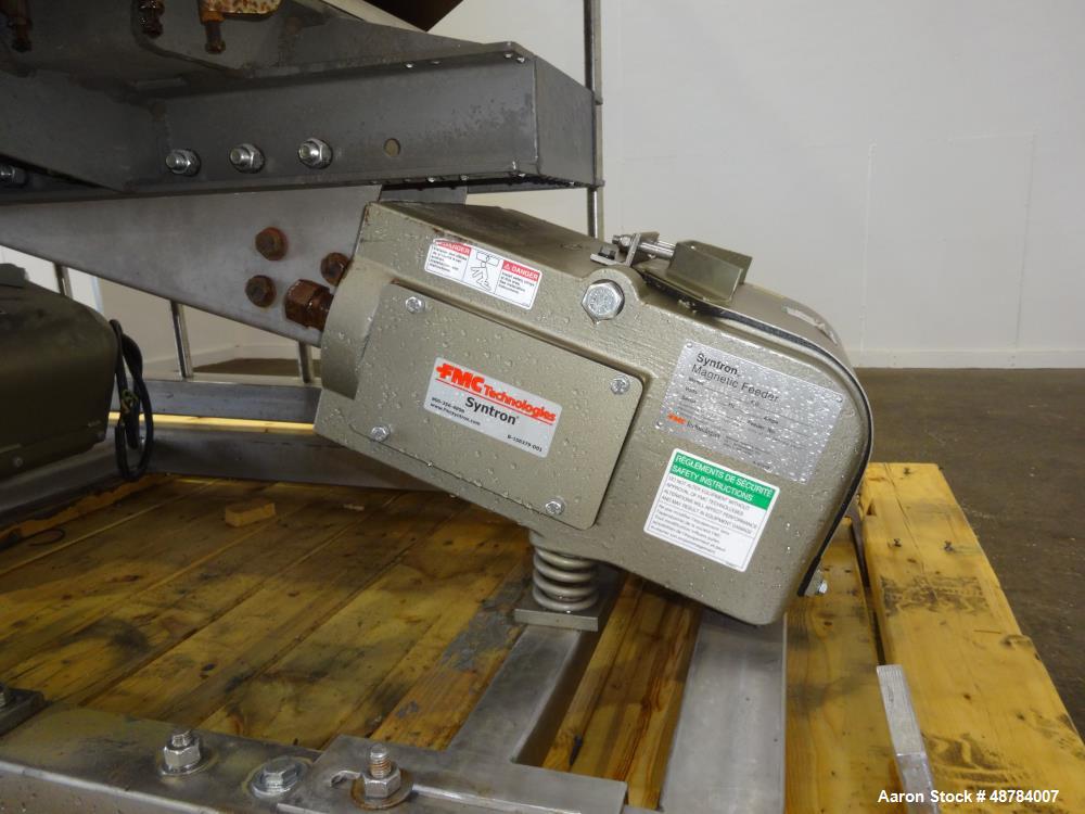 Used FMC Syntron Electromagnetic Vibratory Feeder, Model FH-22-C-DT.