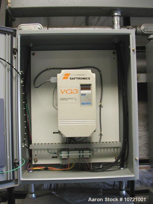 Used Vibra Screw Loss In Weight Feeder System. Includes Vibra Screw model CLIW2-500-5C, 2" screw, rated 52-1040 lbs/hour, feed hopper, load cell platform scale, variable frequency drive controller an...