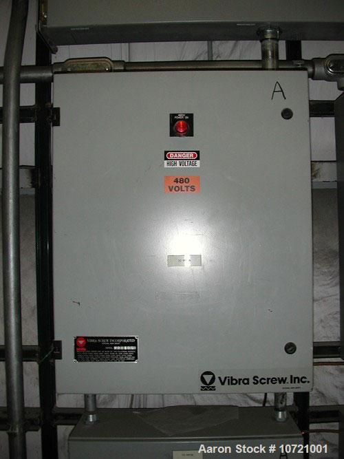 Used-Vibra Screw Loss In Weight Feeder System. Includes Vibra Screw model CLIW2-500-5C, 2" screw, rated 52-1040 lbs/hour, fe...