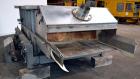 Used Eriez Low-Profile Mechanical Vibratory Feeder, Model HVF 5610, Style 9919823, 316 Stainless Steel. 56 Wide x 120 long x approximate 8 deep pan. Includes 26 tall 304 stainless steel side extensio...