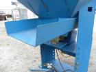 Used FMC Magnetic Vibratory Feeder, model F-010B, carbon steel. Approximately 10’’ wide x 20’’ long pan, 60 hz/115 volt. Includes an FMC controller and a B21911 supply hopper. Mounted on an adjustabl...