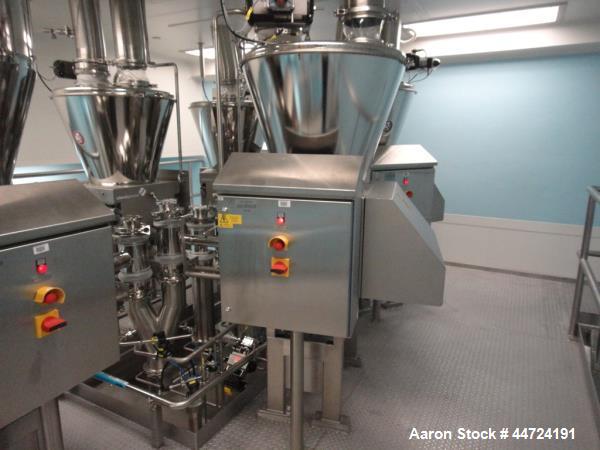 Used Schenk Process Systems Model Mechatron CF GRMD Metered Screw Feeder. Unit includes stainless steel hopper and controls.