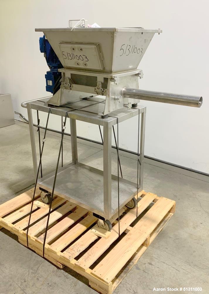 Used Auger Volumetric Feeder, 304 Stainless Stee
