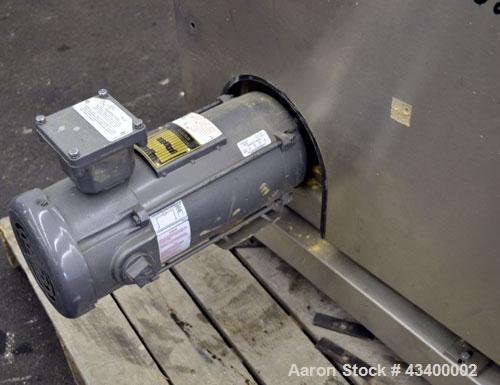 Used Schenk AccuRate Dry Material Feeder, Model 1205. Approximately 6-1/2" diameter x 30" long 304 stainless steel tube (no helix). Dual 1hp, 180 volt, 1750 rpm XP DC gear motors. Vinyl feed hopper, ...