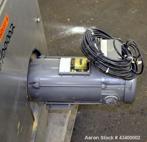 Used Schenk AccuRate Dry Material Feeder, Model 1205. Approximately 6-1/2" diameter x 30" long 304 stainless steel tube (no helix). Dual 1hp, 180 volt, 1750 rpm XP DC gear motors. Vinyl feed hopper, ...