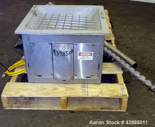 Used AccuRate 600 Series Dry Material Feeder, 316 Stainless Steel. Approximately 2-1/2” diameter x 82” long screw. Feed rates based on 50 pounds per cubic foot are 50-2000 pounds an hour. Driven by (...