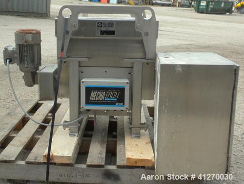 Used Schenck AccuRate Mechatron Volumetric Feeder, Model MC-1V-1A, 304 Stainless Steel. Approximately 2-7/8" diameter x 48" long stainless steel helix, approximate feed rate 1.12 cubic feet. Driven b...