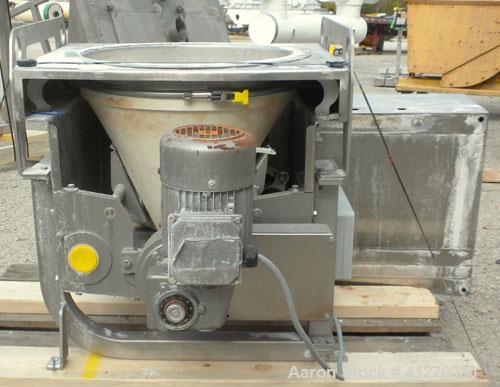 Used Schenck AccuRate Mechatron Volumetric Feeder, Model MC-1V-1A, 304 Stainless Steel. Approximately 2-7/8" diameter x 48" long stainless steel helix, approximate feed rate 1.12 cubic feet. Driven b...