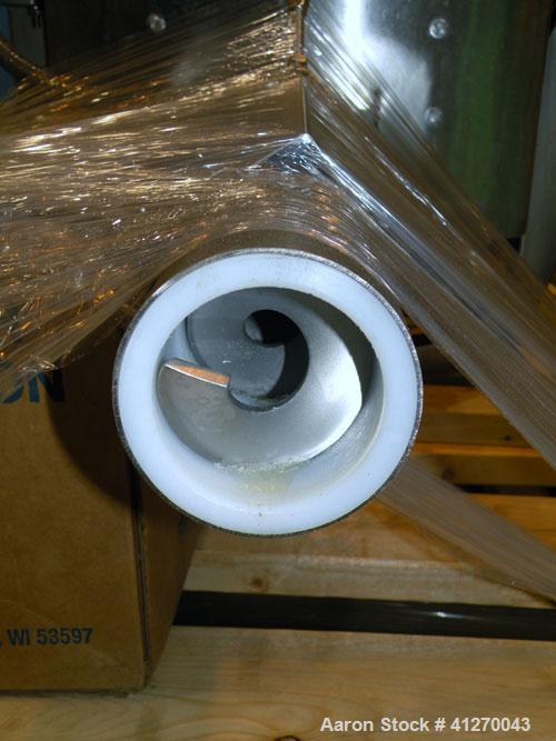 Used Schenck AccuRate Mechatron Gravimetric Feeder, Model MC-1V-1A, Stainless Steel. Approximately 2-7/8" diameter x 48" long stainless steel helix, feed rate up to 330 cubic feet an hour depending o...