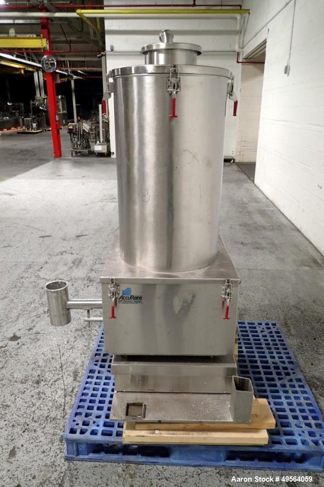 Used Accu-Rate Stainless Steel Dry Material Feeder, Model 612.