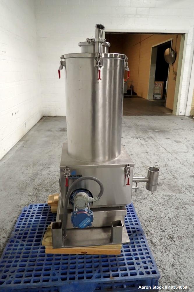 Used Accu-Rate Stainless Steel Dry Material Feeder, Model 612.