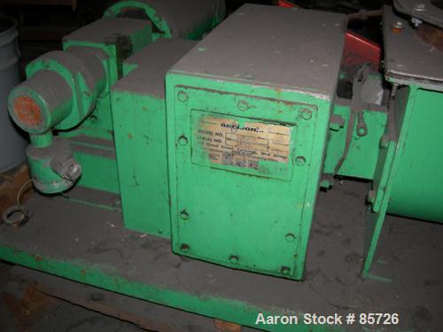 USED: Acrison volumetric feeder, model 105Z-H, 316 stainless steel. 2-3/4" diameter x 36" long metering auger, (1) intromitter, driven by a 1 hp, 90 volt, 1725 rpm DC gearmotor, ratio 15:1. Trough me...