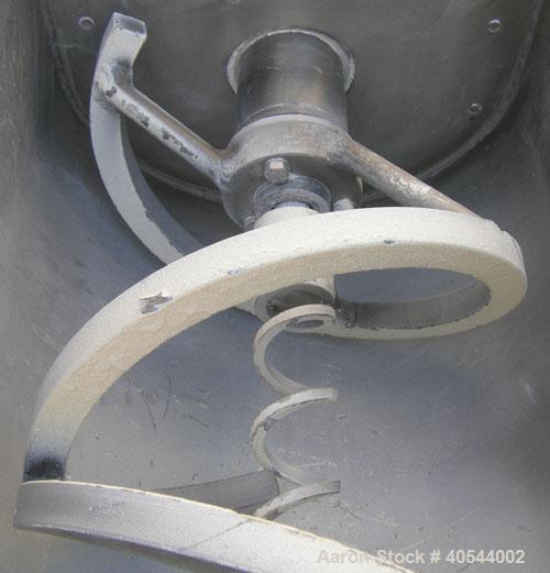 Used Acrison volumetric feeder, model 105ZW, 304 stainless steel. 1-3/4" diameter x 24" long metering auger, (1) intromitter, driven by a 1 hp, 90/100 volt, 1725 rpm DC gearmotor, ratio 15:1. Trough ...