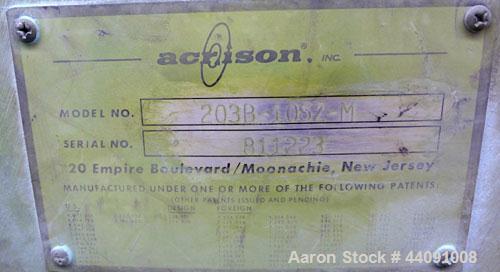 Used Stainless Steel Acrison Weigh Auger Feeder, Model 203B-105Z-M