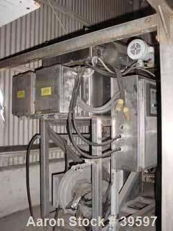 Used Acrison Wildflow Model 203 Feeder. Capacity approximately 2 lb batches. Stainless steel construction. Hard plastic conveyor, 36" long x 18 3/4" with weigh area. Vibrator, Acrison weigh feeder co...