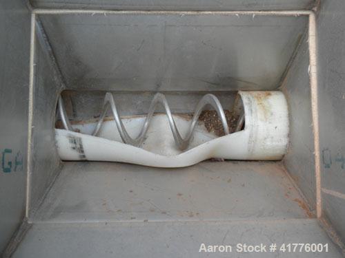 Used Acrison Weight-Loss Differential Weigh Feeder, Model 402-200-100-BDF-1.5-EE, 304 Stainless Steel. Feed Range 200 pounds per hour maximum, scale capacity 100 pounds. Bin discharger feeder rated 5...