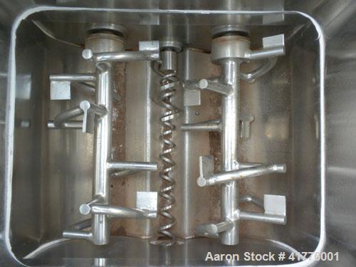 Used Acrison Weight-Loss Differential Weigh Feeder, Model 402-200-100-BDF-1.5-EE, 304 Stainless Steel. Feed Range 200 pounds per hour maximum, scale capacity 100 pounds. Bin discharger feeder rated 5...