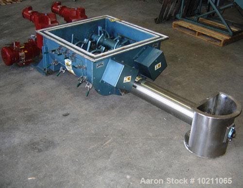 Used-7" Acrison Bin Unloader and Screw Feeder, Model 403-30000-4500-BDF-3-1-S.  Stainless steel screw and tube. 7" diameter ...