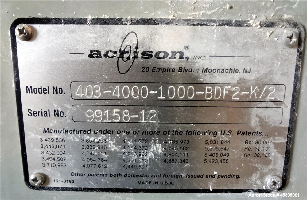 Used Acrison 403 Series Weight-Loss-Differential Weigh Feeder
