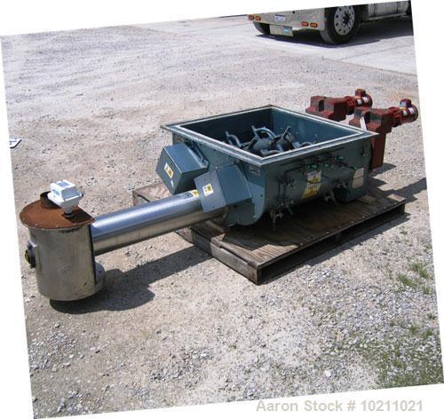 Used-8" Acrison Bin Unloader and Screw Feeder, Model 403-40000-6500-BDF-3-1-T.  Stainless steel screw and tube. 8" diameter ...