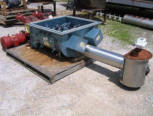 Used-8" Acrison Bin Unloader and Screw Feeder, Model 403-40000-6500-BDF-3-1-T.  Stainless steel screw and tube. 8" diameter ...