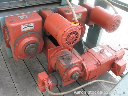 USED: 4" Acrison Loss in Weight Screw Feeder, model 403B-6000/600/2500-BDF3-N. Feeder drive is a Reliance 3 hp, 1750 rpm, 180 volt DC motor, model RPM III with a maximum safe speed 5000 rpm. Speed re...