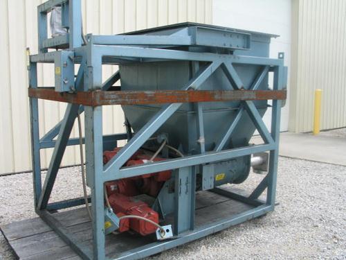 USED: 4" Acrison Loss in Weight Screw Feeder, Model 403B-6000/600/2500-BDF3-N. Feeder drive is a Reliance 3 hp,1750 rpm, 180 volt DC motor, model RPM III with a maximum safe speed 5000 rpm. Speed red...