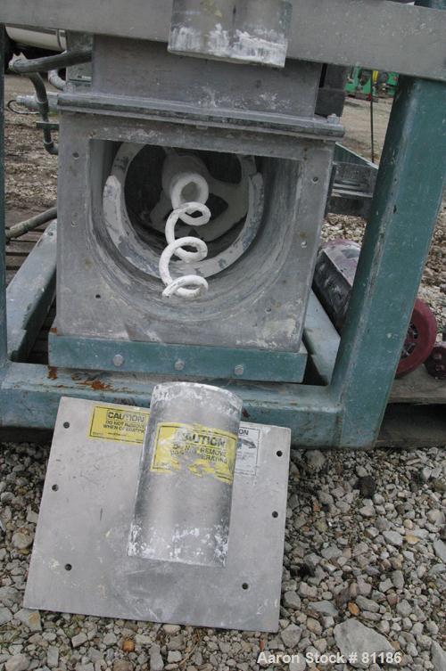 USED: Acrison model 403B continuous feeder system consisting of: (1) Acrison high capacity volumetric dry feeder, model 140SK, 304 stainless steel. Approximate 3-1/4" diameter x 5' long metering auge...