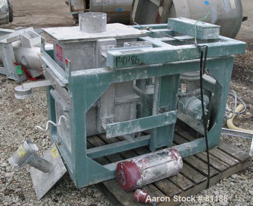 USED: Acrison model 403B continuous feeder system consisting of: (1) Acrison high capacity volumetric dry feeder, model 140SK, 304 stainless steel. Approximate 3-1/4" diameter x 5' long metering auge...