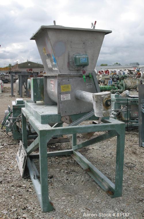 Used Acrison Model 403B Continuous Feeder System Consisting Of: (1) Acrison high capacity volumetric dry feeder, model 140SK, 304 stainless steel. Approximate 3-1/4" diameter x 5' long metering auger...