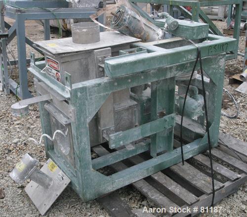 Used Acrison Model 403B Continuous Feeder System Consisting Of: (1) Acrison high capacity volumetric dry feeder, model 140SK, 304 stainless steel. Approximate 3-1/4" diameter x 5' long metering auger...