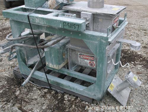 Used Acrison Model 403B Continuous Feeder System Consisting Of: (1) Acrison high capacity volumetric dry feeder, model 140SK, 304 stainless steel. Approximate 3-1/4" diameter x 5' long metering auger...