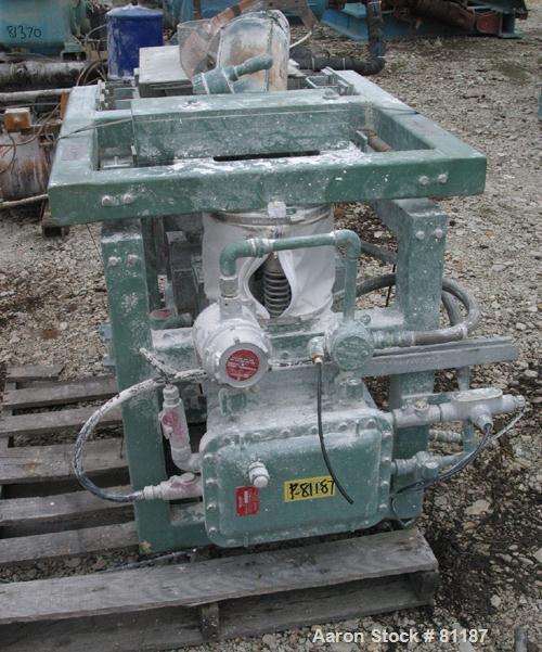 Used Acrison Model 403B Continuous Feeder System Consisting Of: (1) Acrison high capacity volumetric dry feeder, model 140SK, 304 stainless steel. Approximate 3-1/4" diameter x 5' long metering auger...