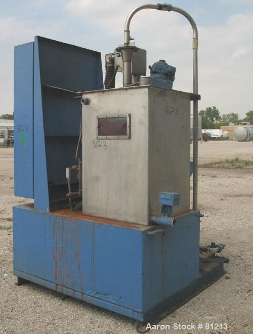 Used Acrison Polymair 500 Polyelectrolyte Processing System, Model 500-100-400. Consisting of (1) Acrison dry polymer volumetric feeder, model 105Z. 1-1/2" diameter x approximately 36" long metering ...