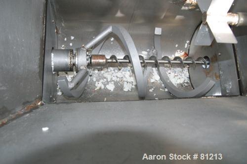 Used Acrison Polymair 500 Polyelectrolyte Processing System, Model 500-100-400. Consisting of (1) Acrison dry polymer volumetric feeder, model 105Z. 1-1/2" diameter x approximately 36" long metering ...